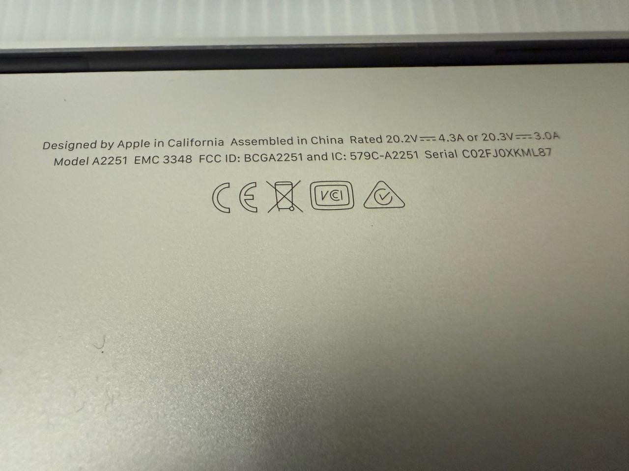 Apple MacBook Pro 13” i7 2.3GHz 16GB RAM 512GB SSD Silver(2020, A2251) Lot of 10