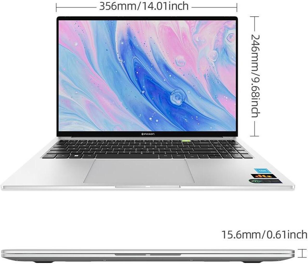 IPASON Storm Dragon P3 16″ Laptop, INTEL i5 1155G7 4.5GHz, 1TB SSD, 16GB RAM