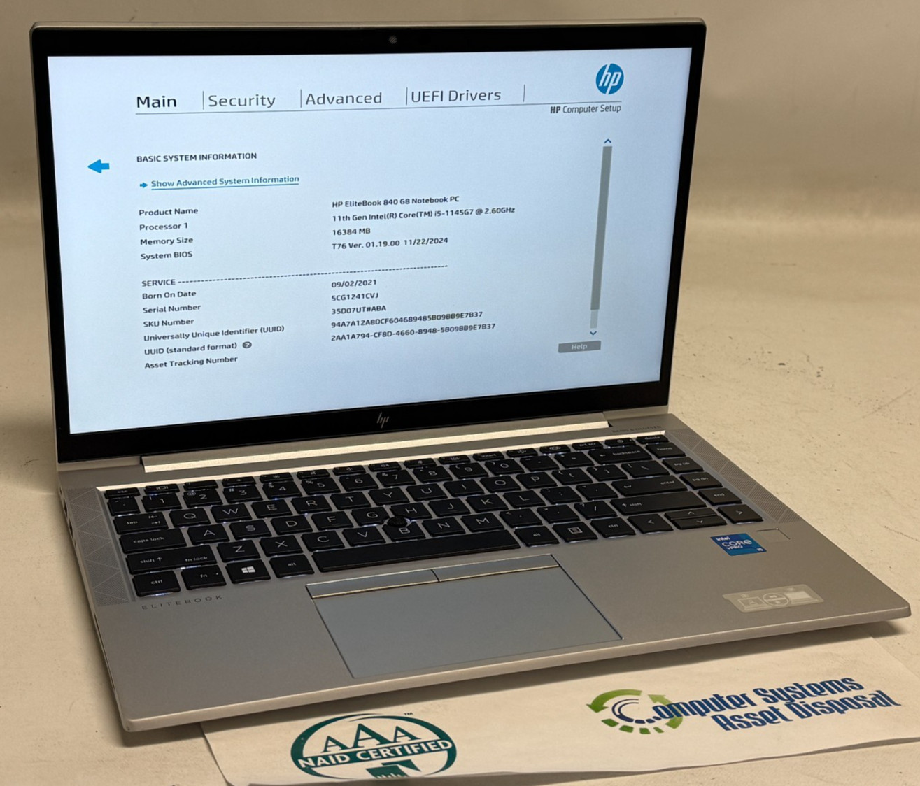 HP EliteBook 840 G8 14″ (i5-1145G7 – 16GB RAM – 256GB SSD – Win11Home)*