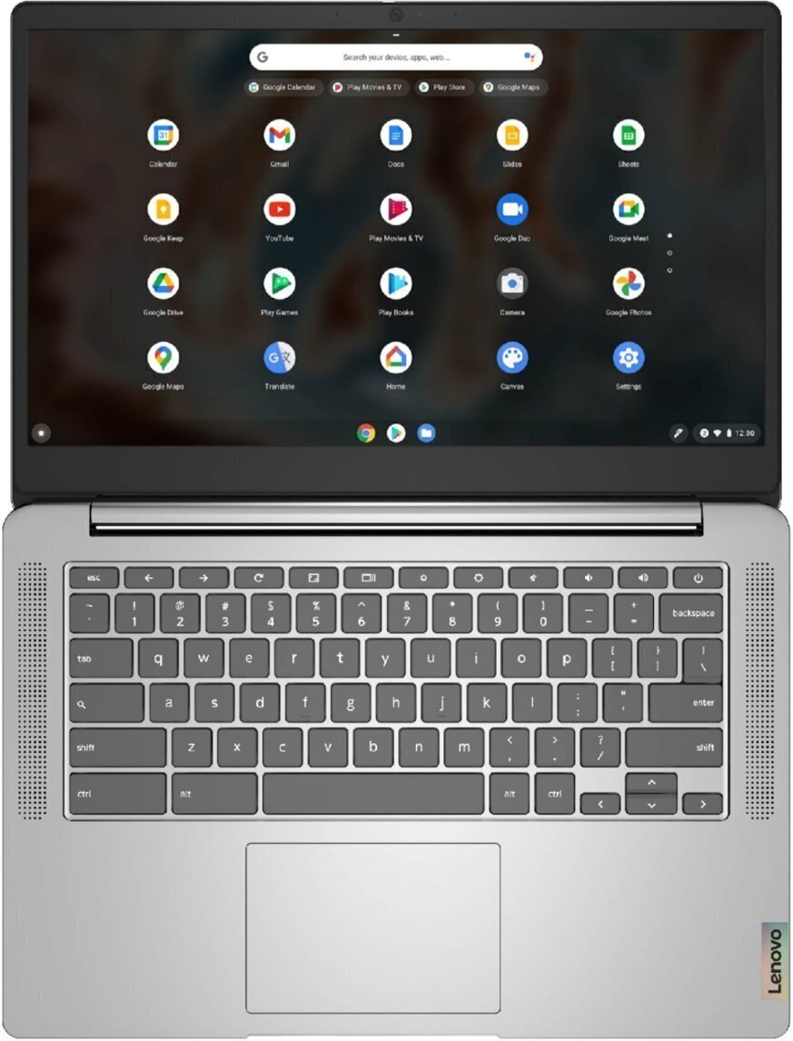 Lenovo Chromebook 3 14″ Laptop – Mediatek MT8183, 4GB RAM, 64GB eMMC – Grey
