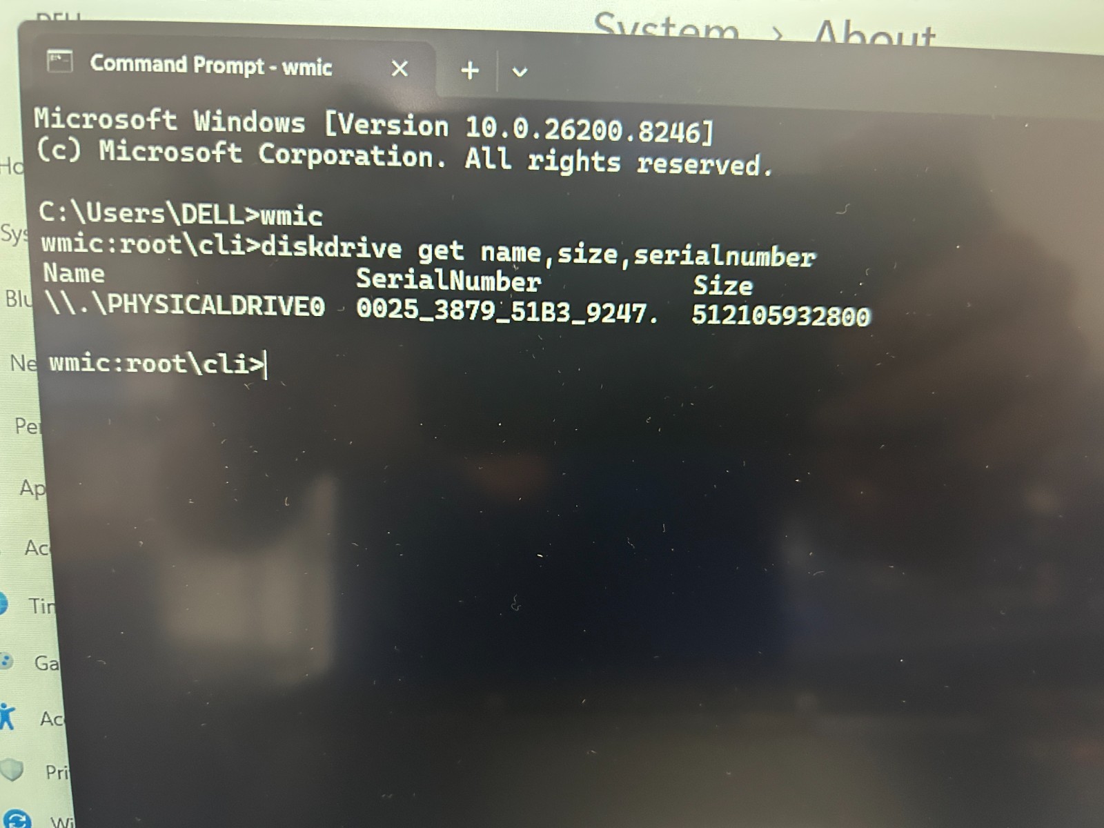 DELL 15 DC15255 G8MK9, AMD Ryzen 7 7730U, 2.00 GHz, 16 GB RAM 512 GB NVMe SSD