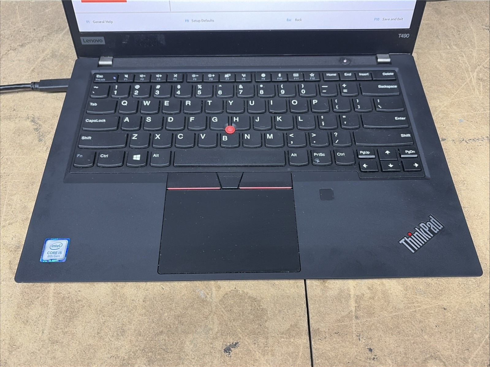 Lenovo ThinkPad T490 14″ FHD i5-8250U 8GB RAM No Battery/OS/SSD