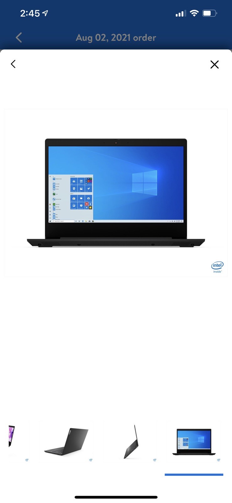 New Lenovo IdeaPad 3 14IML05 14″ HD 128GB SSD 4GB Black