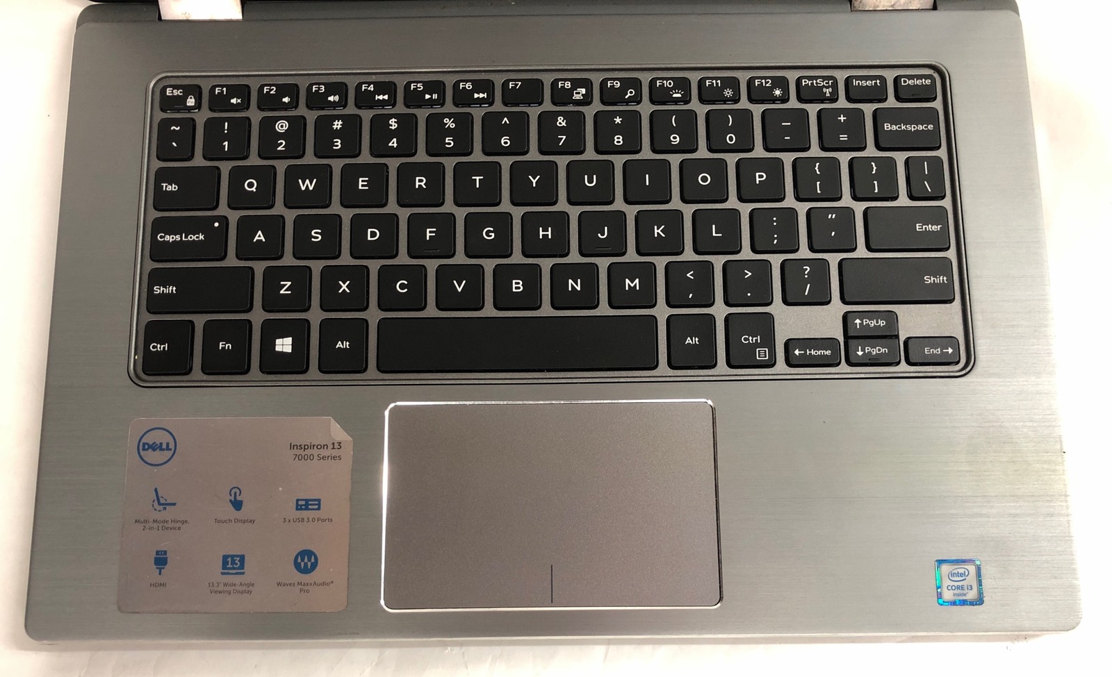 Dell Inspiron 13 7000, Intel Core i3-6100U @2.30GHz, 8GB RAM, 125GB SSD, W10