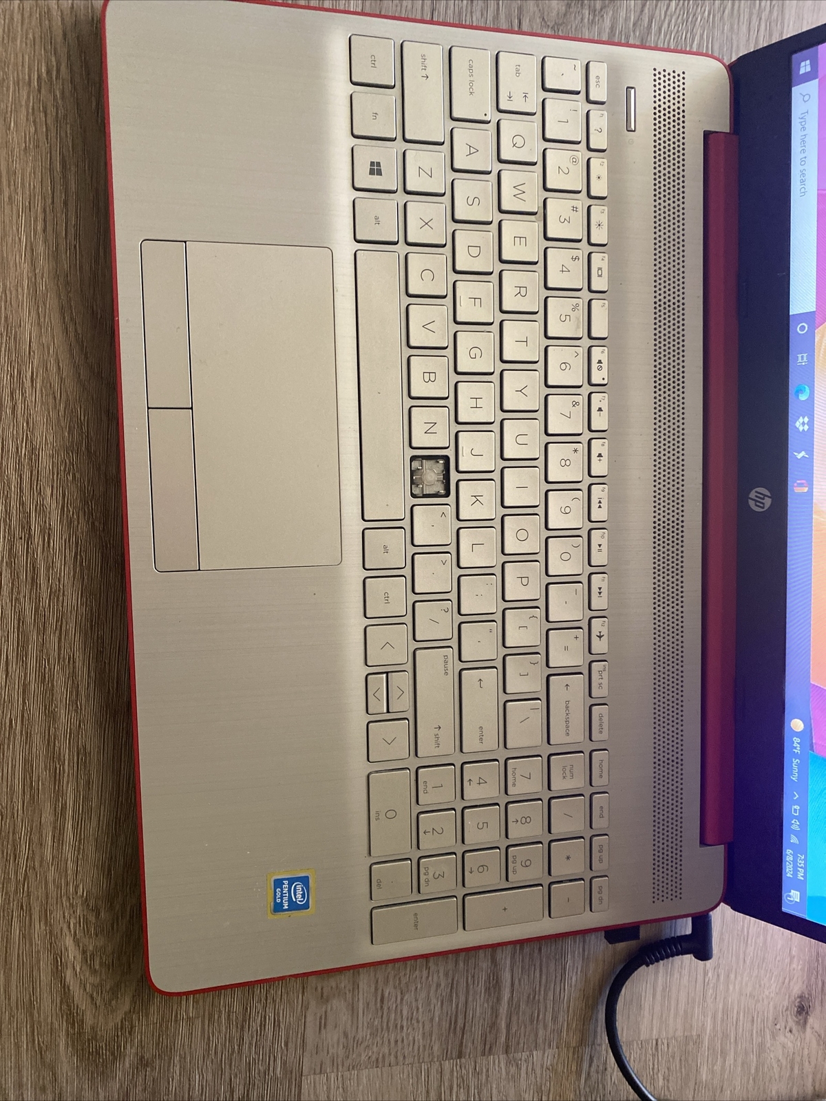 hp laptop 15-dw1083wm red fully unlocked Only Works When Charger Is On Connected