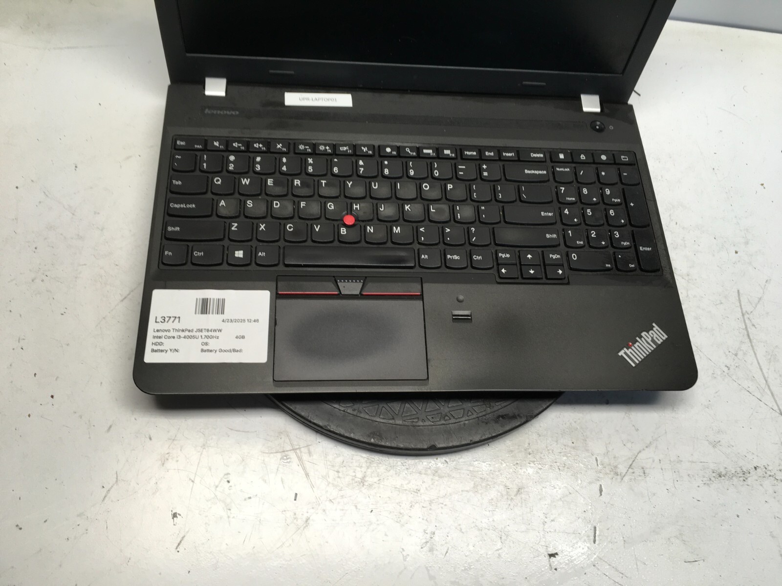 Lenovo ThinkPad G50-80 Intel Core i3-4005U 1.70GHz 4GB NO HDD