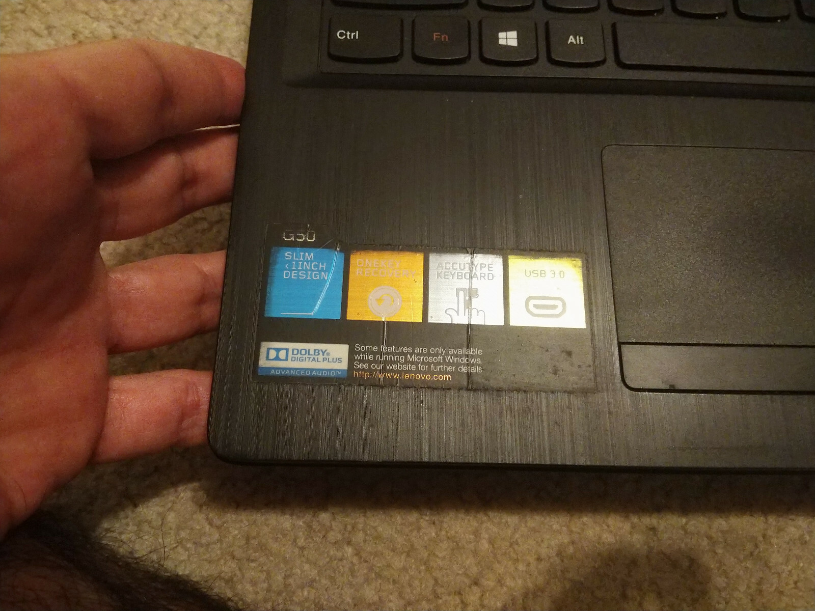 Lenovo IdeaPad G50-45 15.6in. 1TB HDD 4GB RAM AMD A6-6310 W/ Radeon R4 Graphics