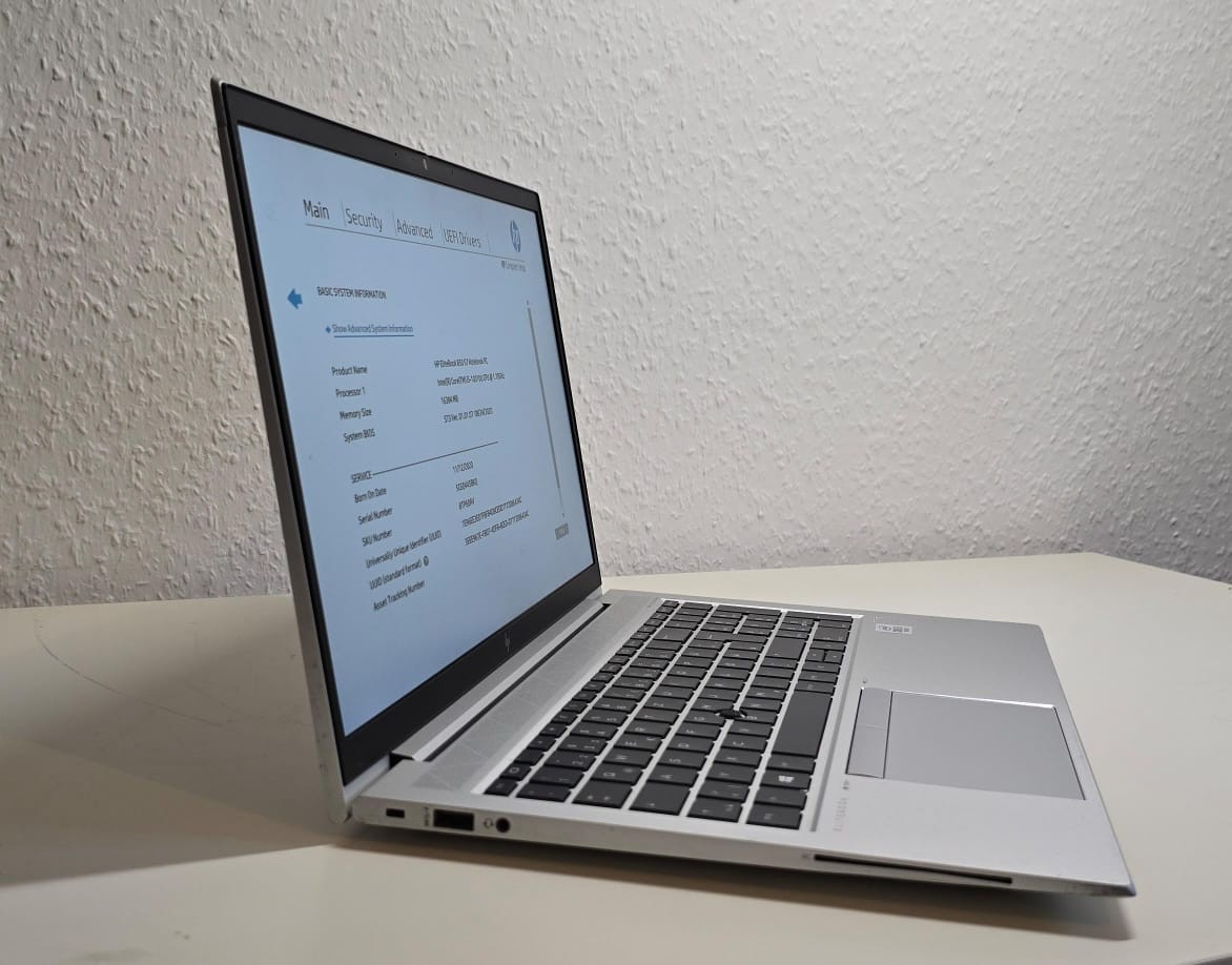 HP EliteBook 850 G7 512GB M2, Intel Core i5-10310U, 16GB RAM Windows 11 Pro