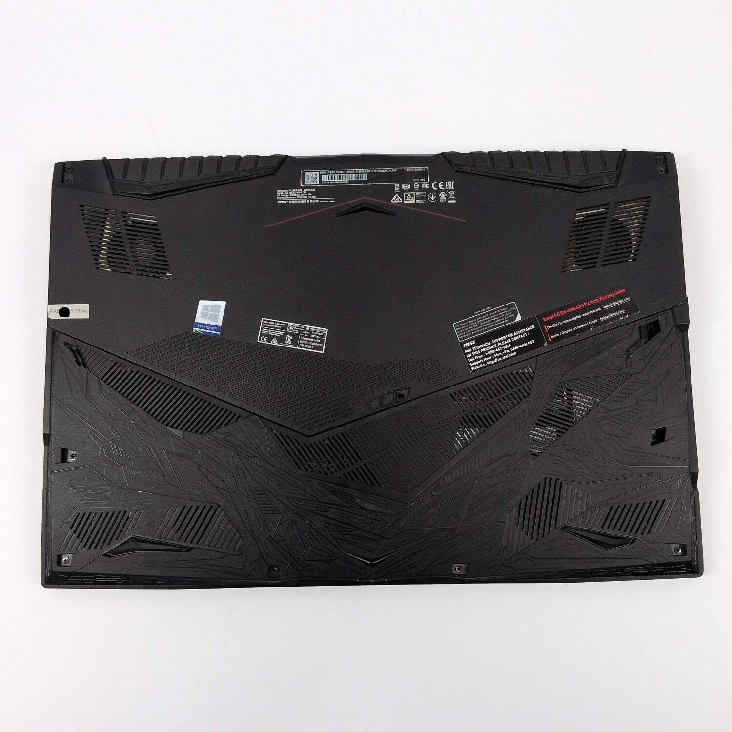 MSI Raider GE75 10SGS 17.3″ i7-10750H 2.9GHz 16GB RAM 1TB GeForce RTX 2080 Super