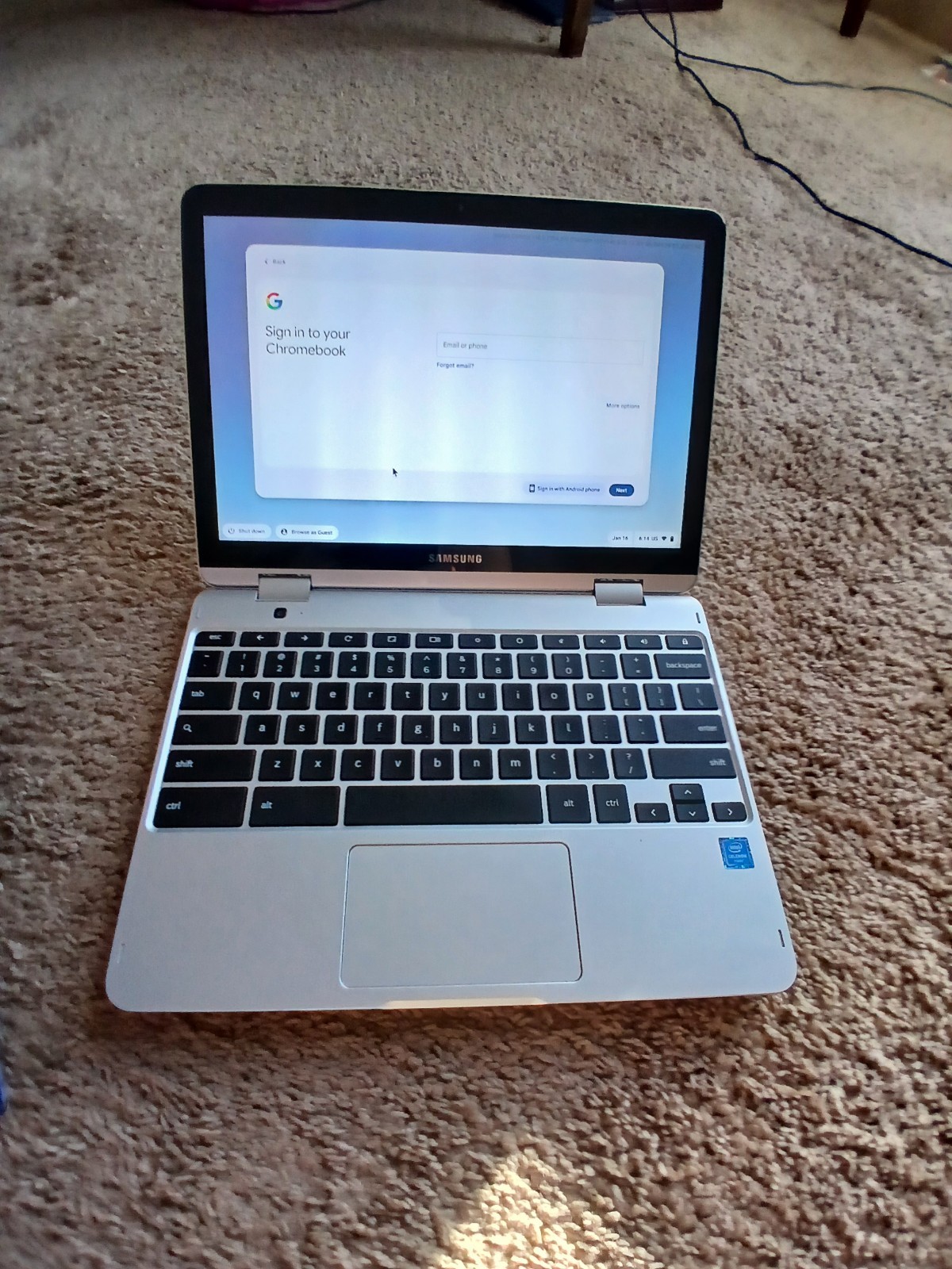 Samsung ChromebookPlusV2 XE520QAB-K04US 4GB 64GB eMMC intel Celeron 3965y
