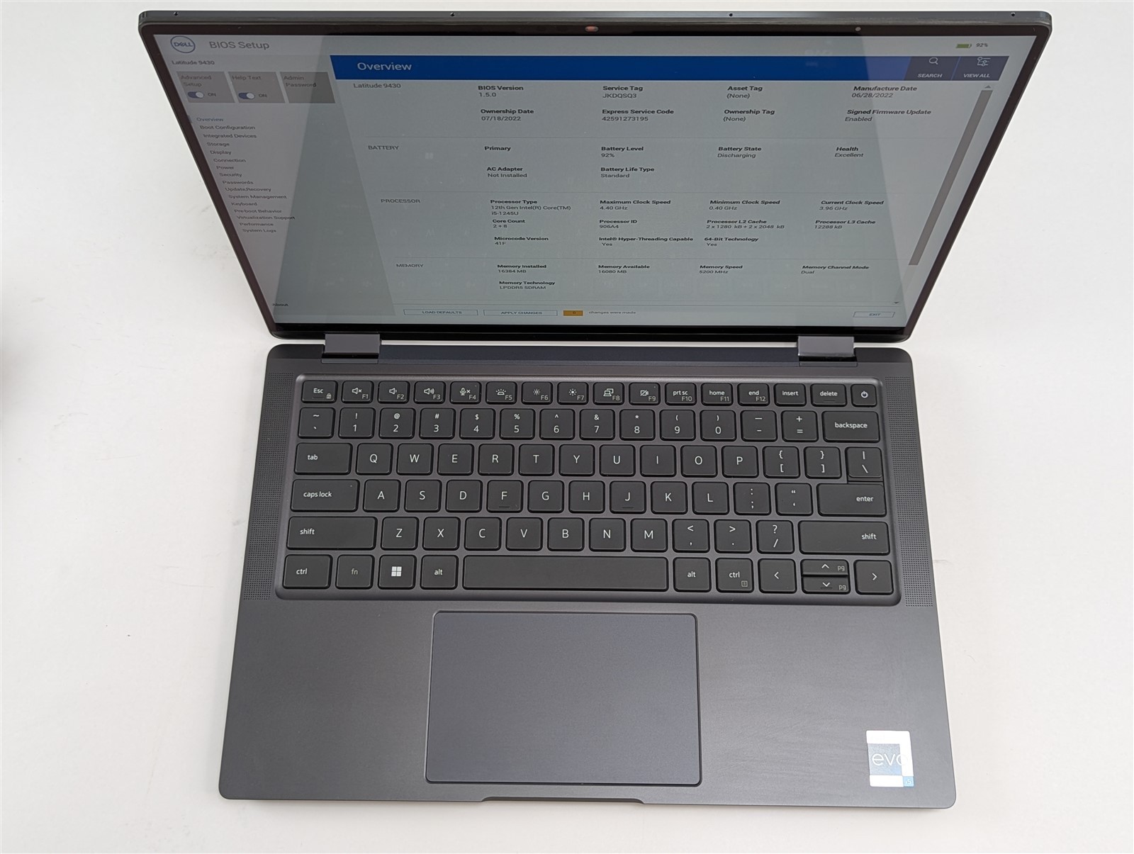 Dell Latitude 9430 14” i5-1245U 16GB 256GB SSD QHD Touchscreen No OS