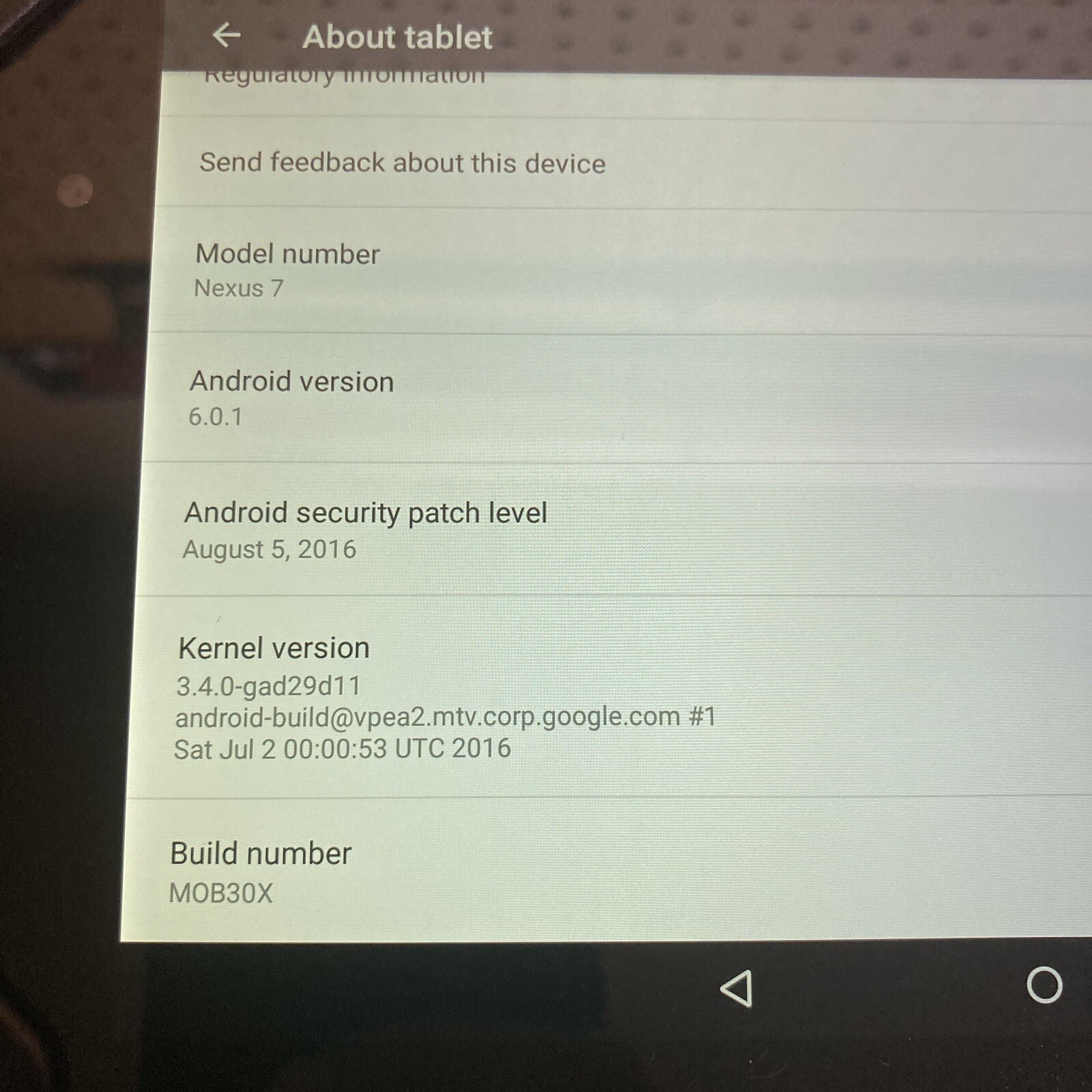 Asus Google Nexus 7 MOB30X 16gb With Case FACTORY RESET