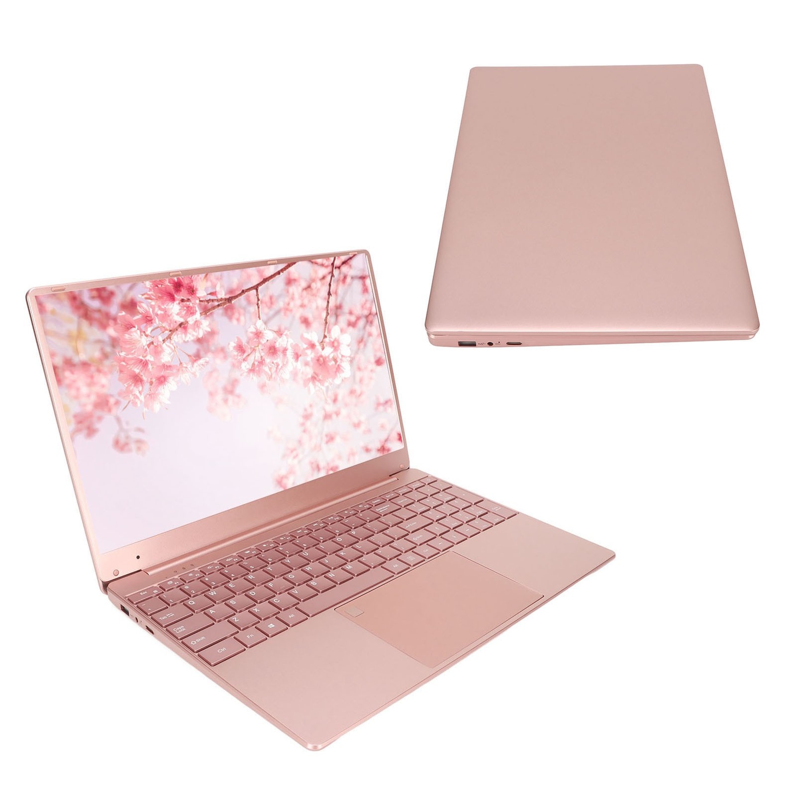 15.6in Laptop For N5095 CPU For Win11 Pink Laptop With Fingerprint Keypad B GQDZ