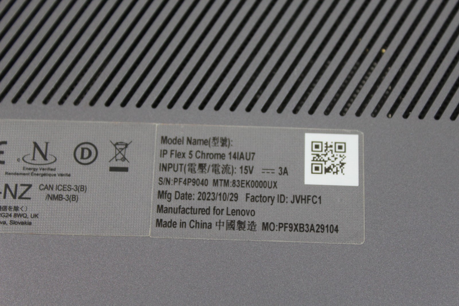 AS IS PARTS Lenovo IP Flex 5 Chrome 14IAU7 I3-1315U NO HDD 8GB RAM