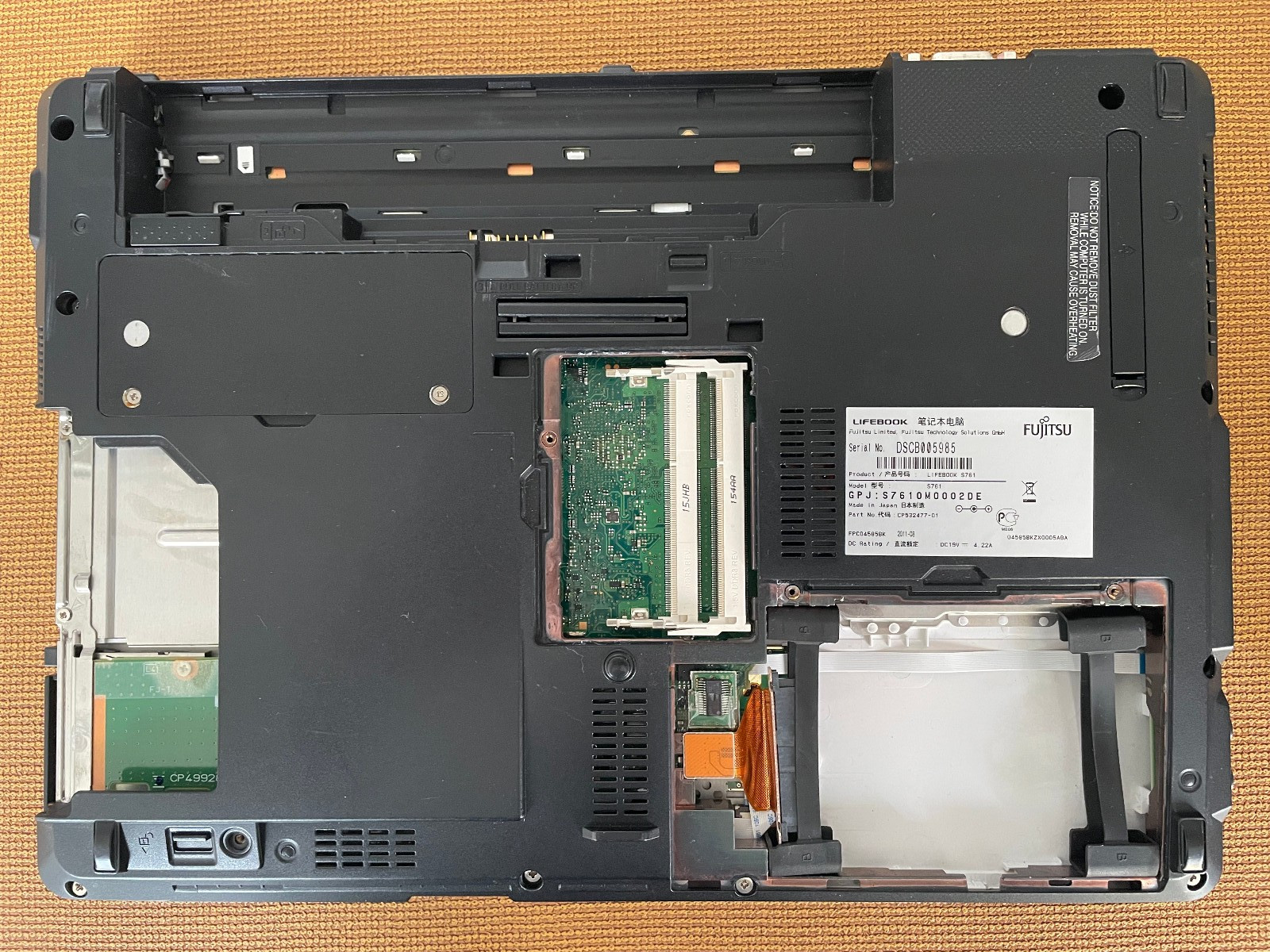 Laptop Fujitsu Lifebook S761, Intel Core i5 (2nd Gen.), 13.3″
