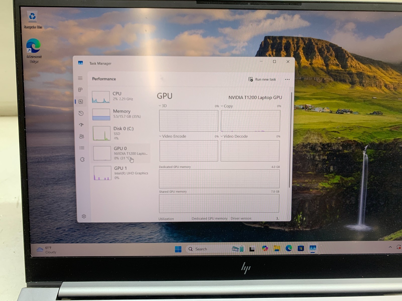 HP Zbook Studio G8 Intel Core i7-11800H 2.3GHz 16GB Ram 512GB SSD Nvidia T1200