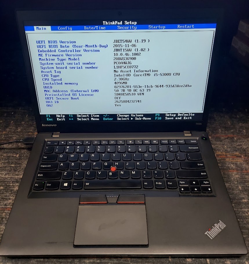 Lot of 4 Lenovo ThinkPad MIXED MODELS i5-5300U i7-4810MQ PLEASE READ