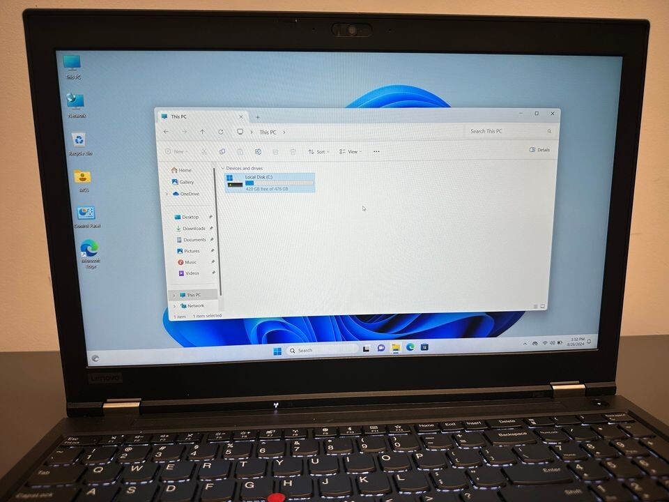 LENOVO P52 WORKSTATION LAPTOP NVIDIA