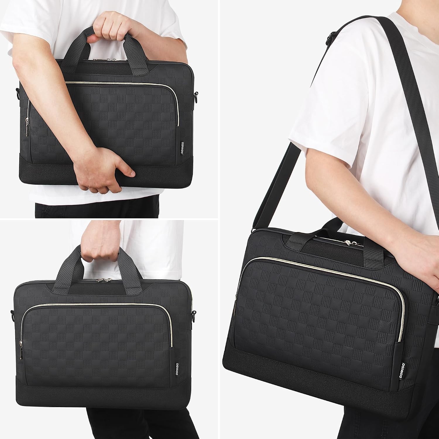 Sleeve for 17-17.3 Inch Laptop, Waterproof Messenger Bag with Multiple Pockets