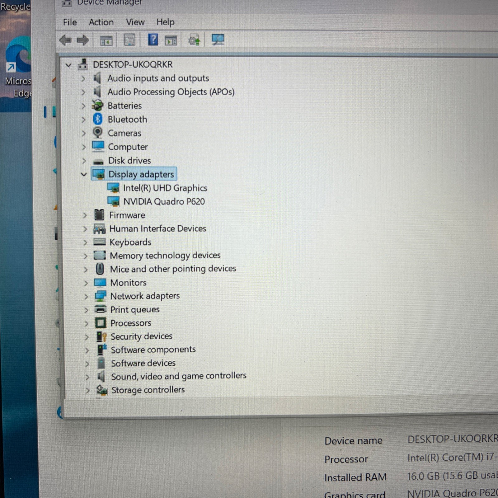Dell Precision 3551 15″ FHD i7-10850H 256GB 16GB NVIDIA Quadro W11P+GOOD BATTERY