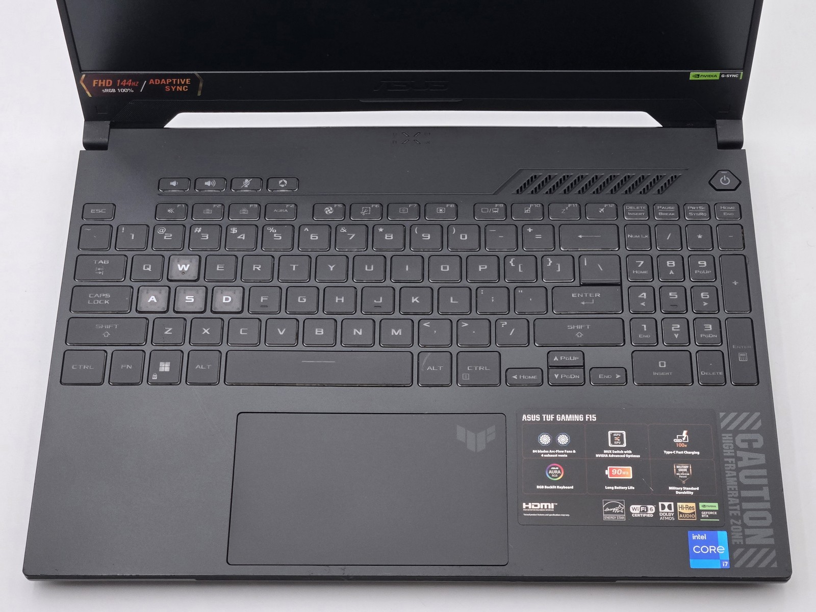 ASUS TUF Gaming F15 i7-12700H RTX 4070 16GB 1TB 144Hz Grade D READ
