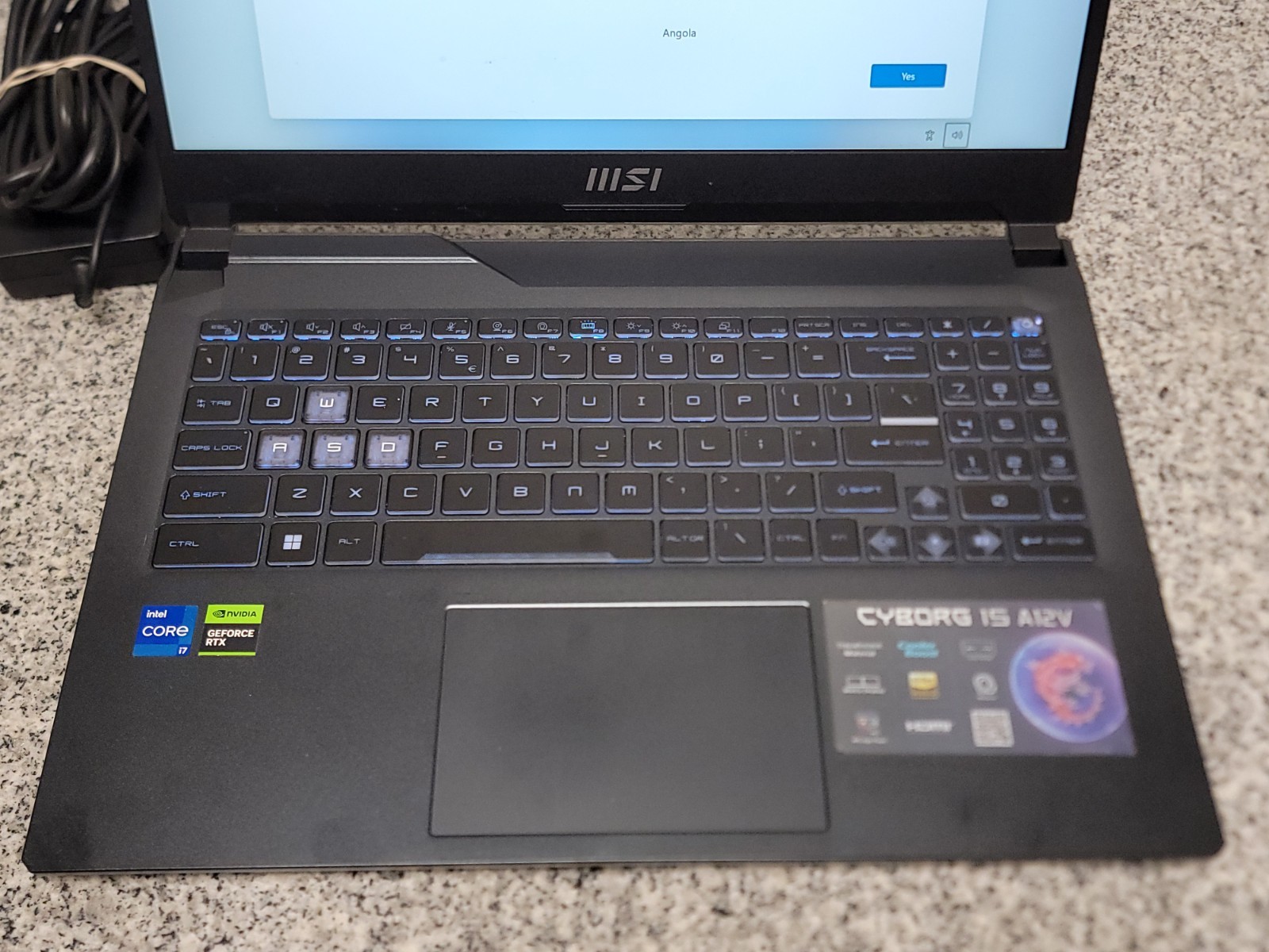 MSI Cyborg 15 A12V 15.6″ i7-12650H 2.3GHz 8GB RAM 512GB SSD GeForce RTX 4060
