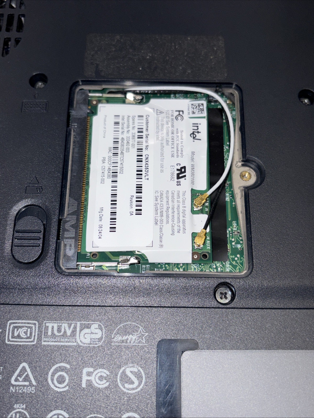 HP Compaq nc6000 Anatel T60M283.00 for Parts Or Repair, untested AS-IS condition