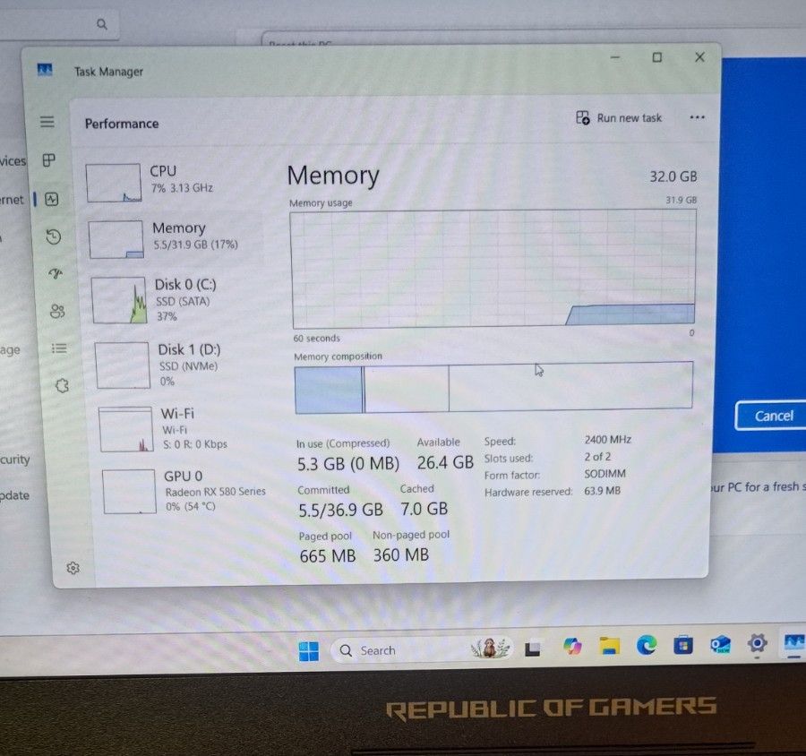 ASUS ROG Strix GL702ZC 17.3” (2T + 1T, AMD Ryzen 7, 3.70GHz, 32GB) Laptop