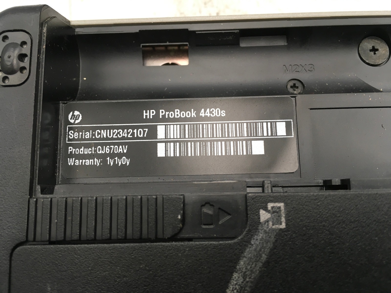 HP PROBOOK 4430s – BOOTS TO BIOS – INTEL I5 2450M – 4GB RAM -READ DESCRIPTION-BB