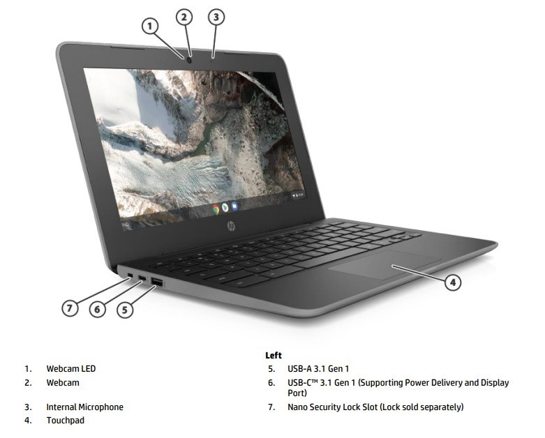 HP Chromebook 11 G4 11.6″ Intel 2.16 GHz 4GB RAM 16GB eMMC Bluetooth HDMI Webcam