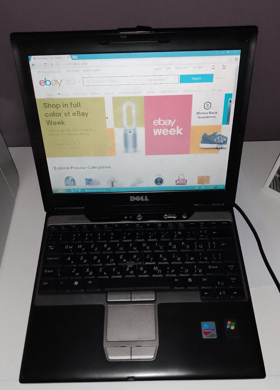 Vintage Dell Latitude D410 12″ Laptop 1.86 Ghz CPU 760MB RAM 60GB HDD Windows XP