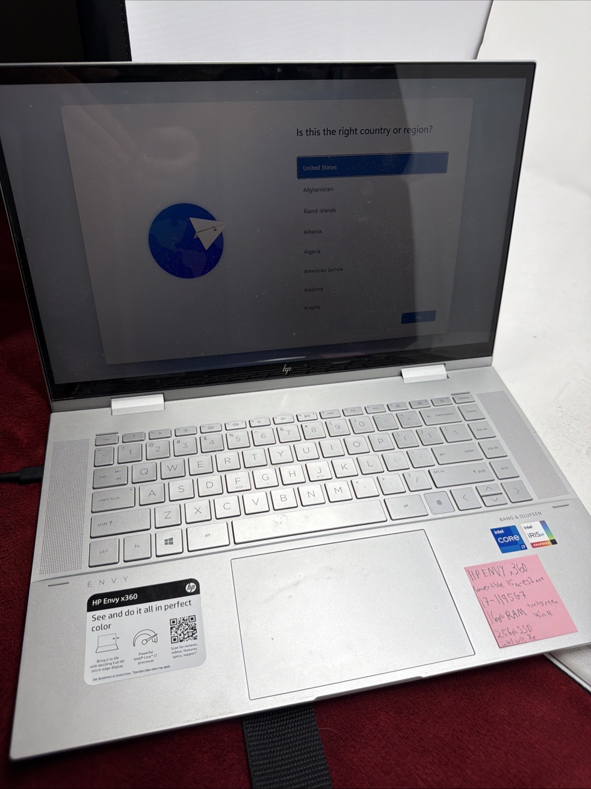 HP Envy x360 Convertible 15m-es1xxx 15.6″ Touch i7-1195G7 16GB RAM 256GB SSD W11
