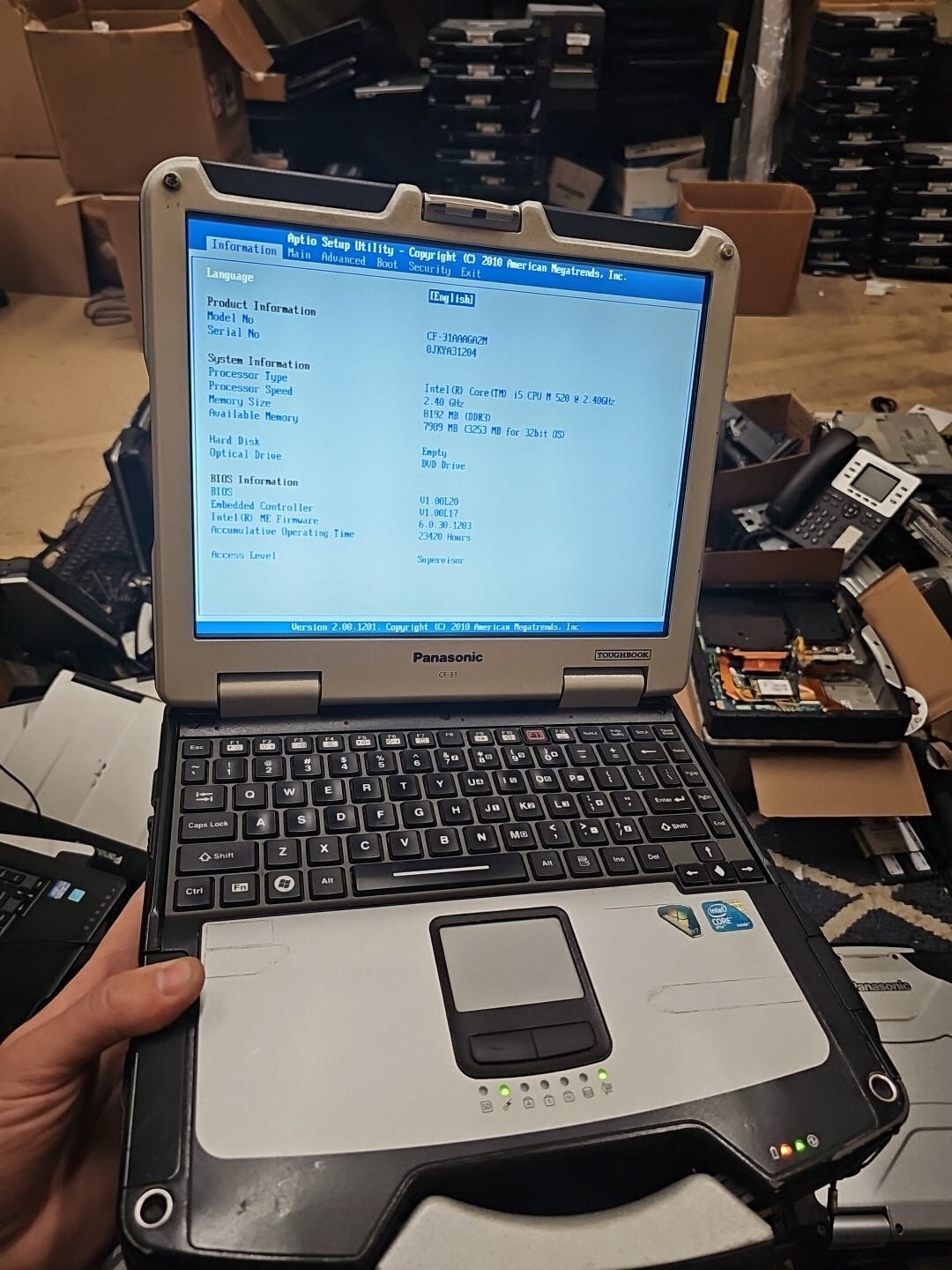 Panasonic Toughbook CF-31 MK-1 i5 520M @ 2.40GHz 8GB RAM DDR3 ( 23420HRS)