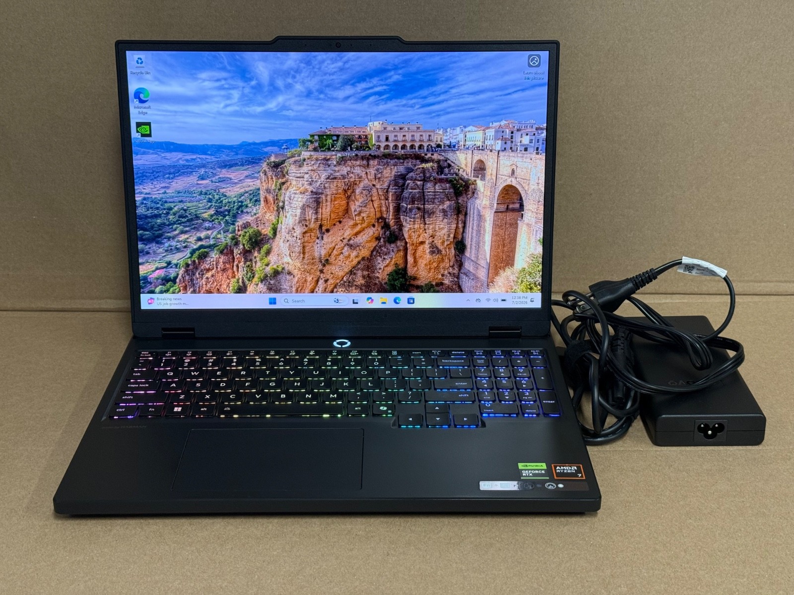 Lenovo Legion 15.1″ OLED Gaming Laptop. Ryzen 7 260 Rtx 5060 upgraded 32GB Ram