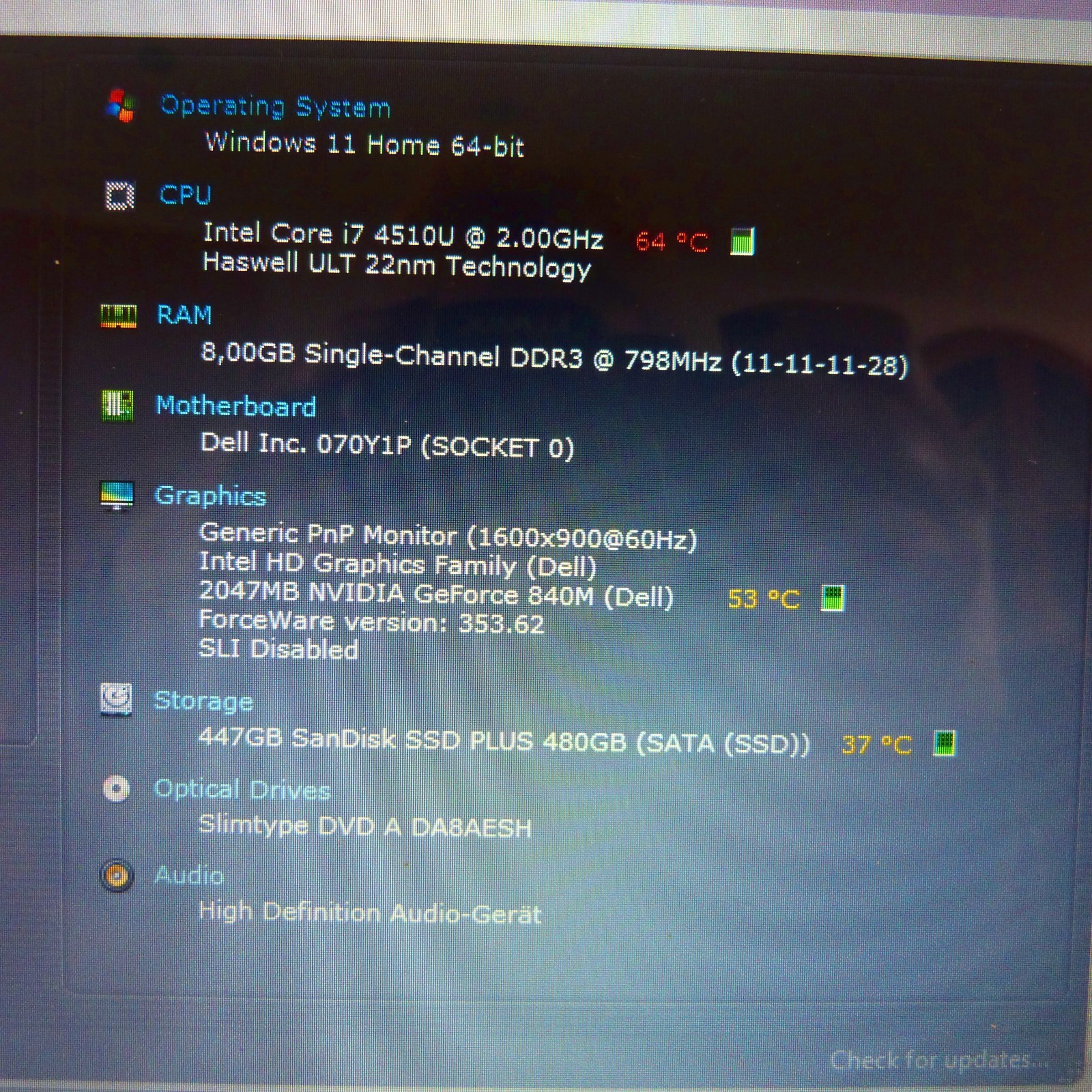 Dell 5748 METAL 17″ PREMIUM l SSD Windows 11 TURBO i7 MaxxAudio PROSound