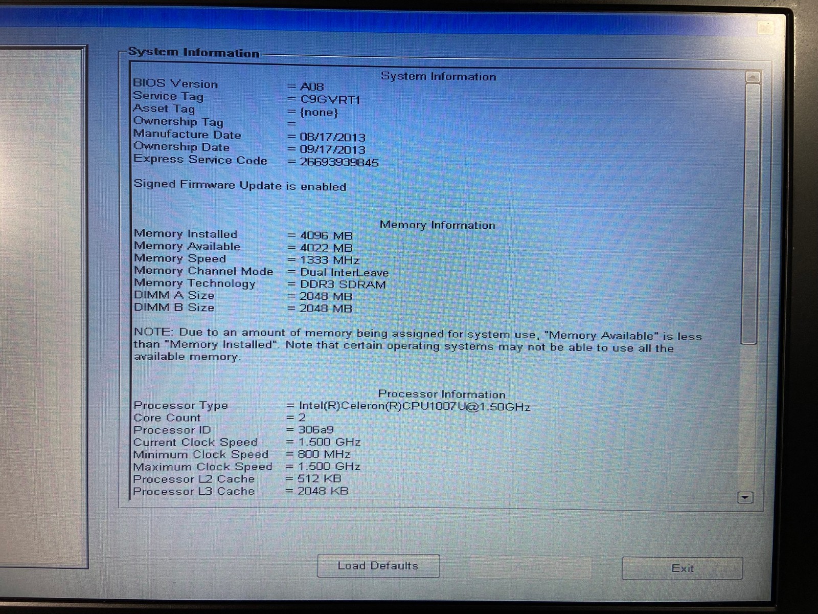 Dell Latitude 3330 13.3″ (1007U 1.50GHz – 4GB RAM – NO OS/HDD)