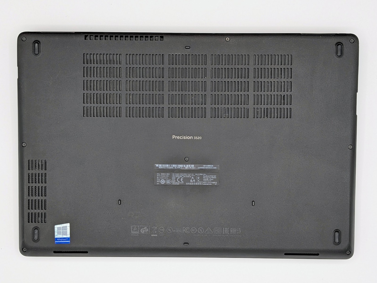 Dell Precision 3520 15″ Touch I5-7440HQ Quadro M620 Motherboard Palmrest *READ*