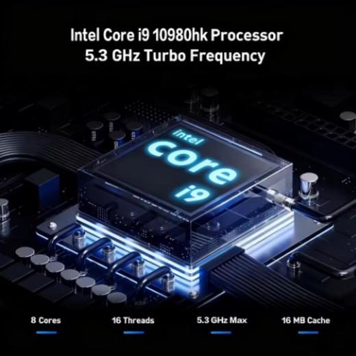 15.6” Laptop Intel Core i9-10980HK, 16GB + 512GB , Backlit KB, Fingerprint Scan