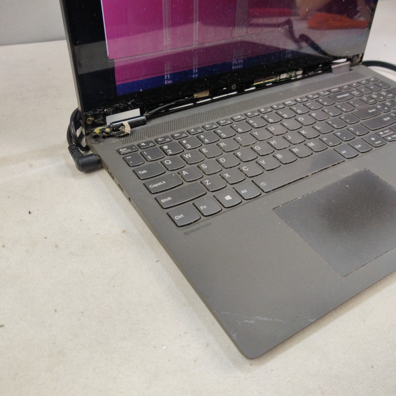 FOR PARTS, Lenovo IdeaPad Flex 5 15IIL05 i7-1065G7 16GB 15.6″ NO SSD/OS/ADAPTER