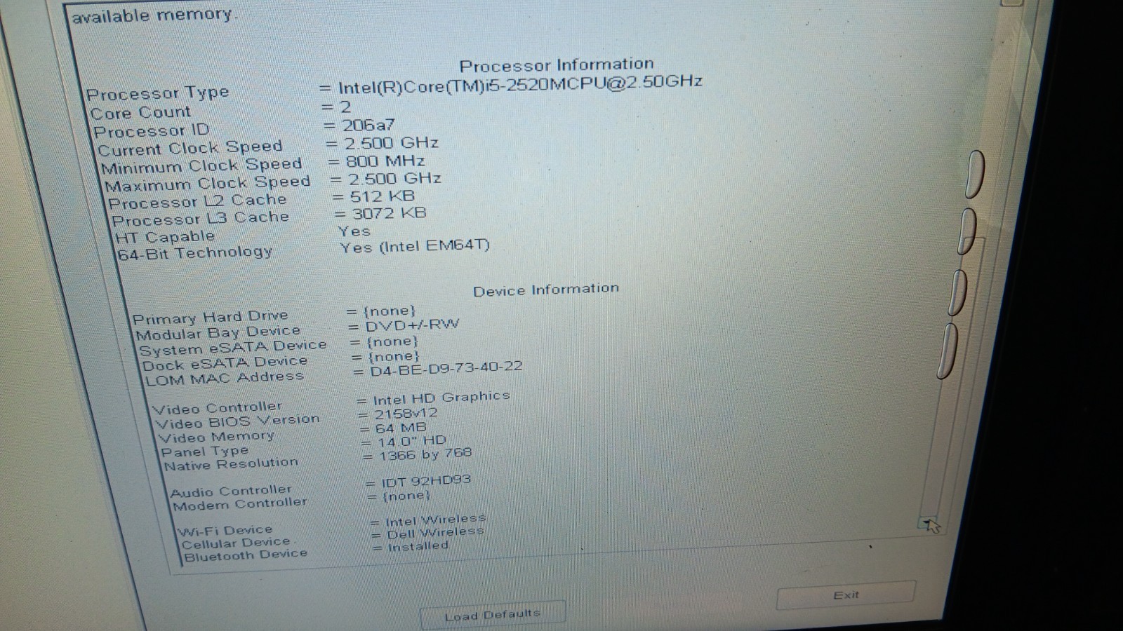 Lot of 3 Dell Latitude E6430 ATG E6420 Laptops Intel Core I5 CPU 14″ LCD Screen