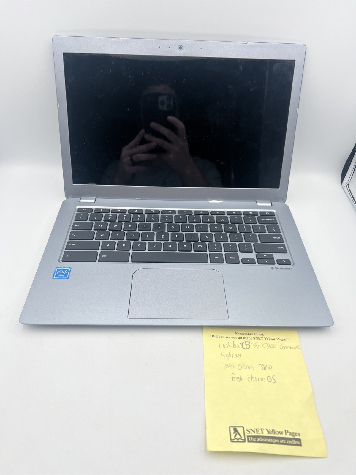Toshiba Chromebook 2 Skulcandy CB35-C3330 4GB Intel Celeron 3215u Tested