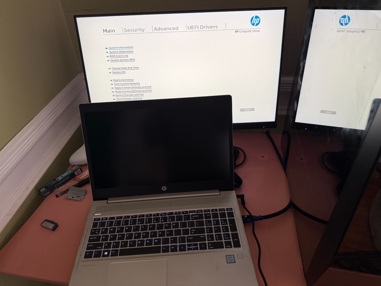 HP ProBook 450 G6 i5-8365U Laptop – NO DISPLAY – For Parts / Repair – No RAM SSD