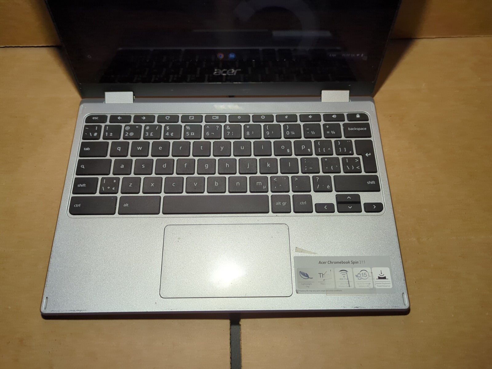 Acer Chromebook Spin 311 CP311-3H-K9K9 11.6″ Touch 4GB RAM 64GB ChromeOS MTK 500