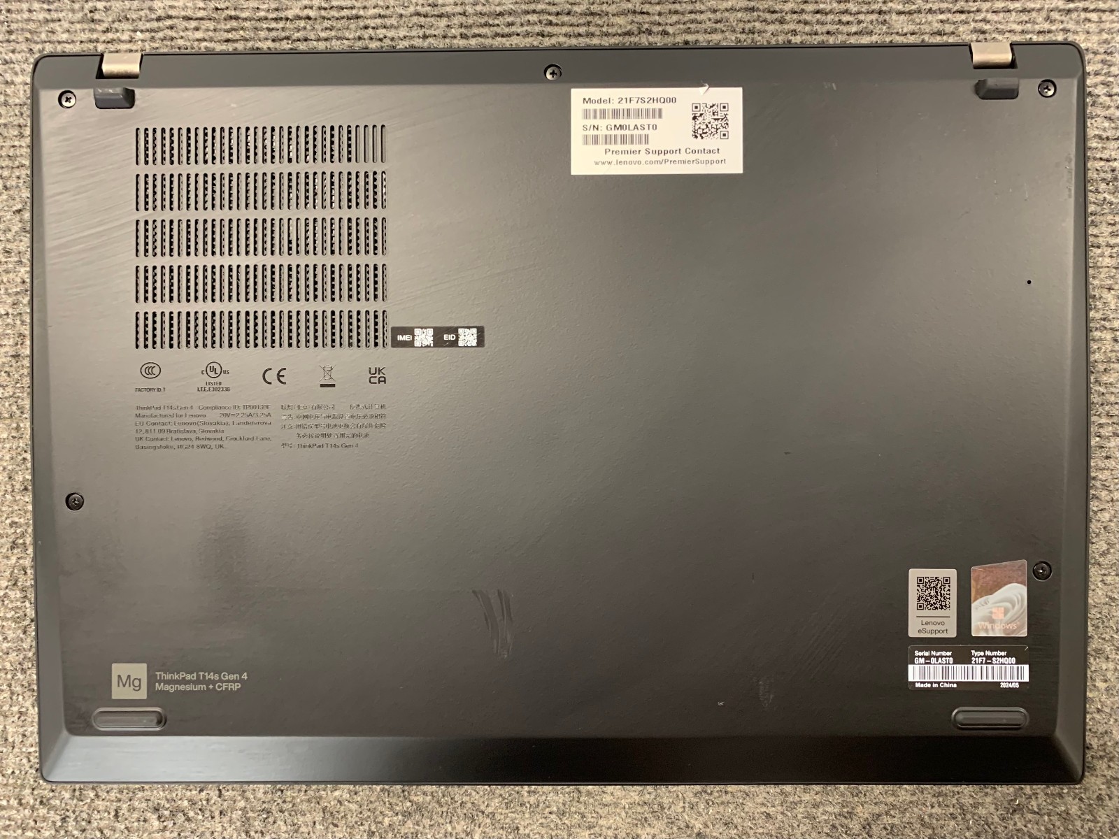 Lenovo ThinkPad T14s Gen 4 14″ Laptop i7-1365U 32GB RAM 512GB NVMe, BIOS Locked