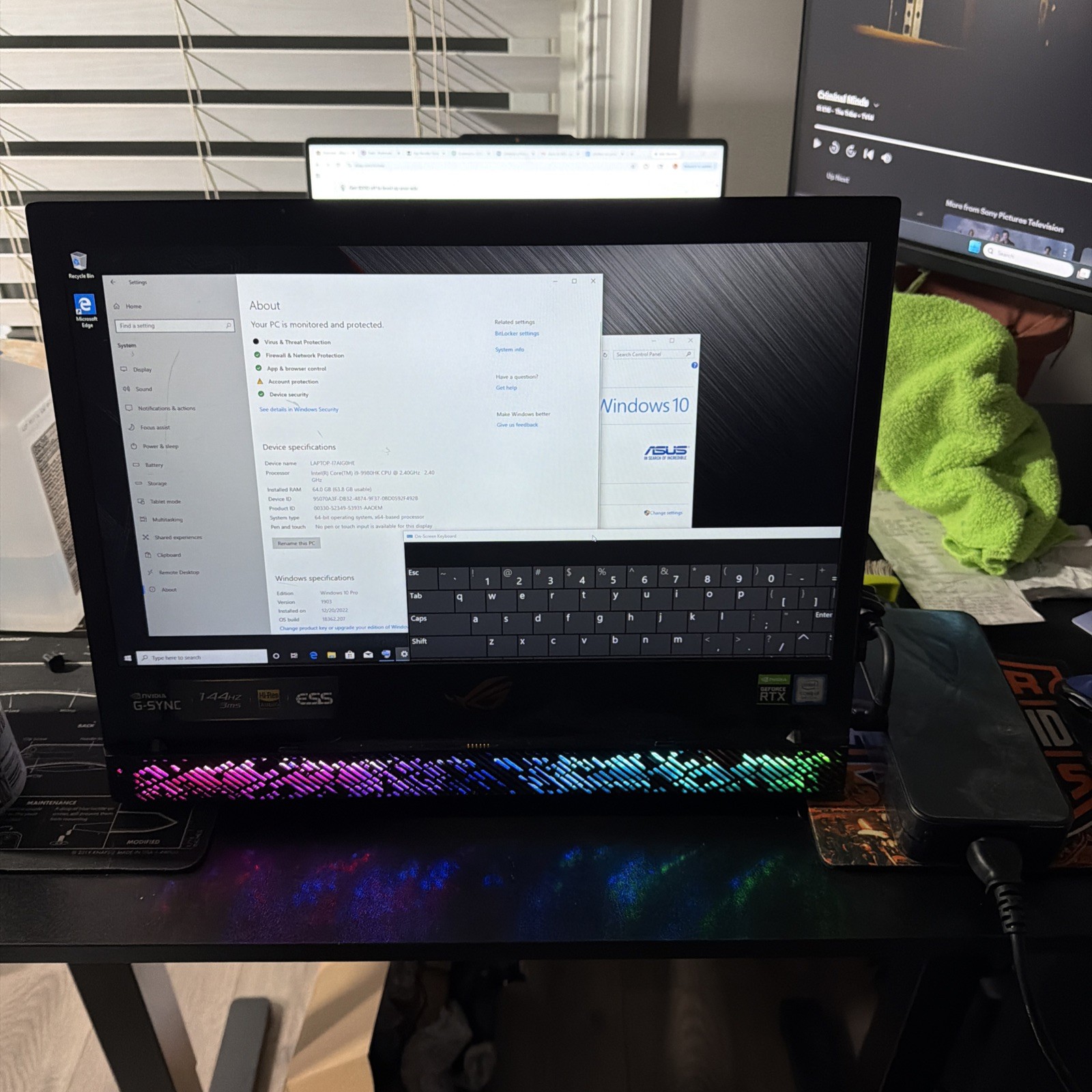 ASUS ROG Mothership GX700S – SUPER RARE Tested & Working No Keyboard