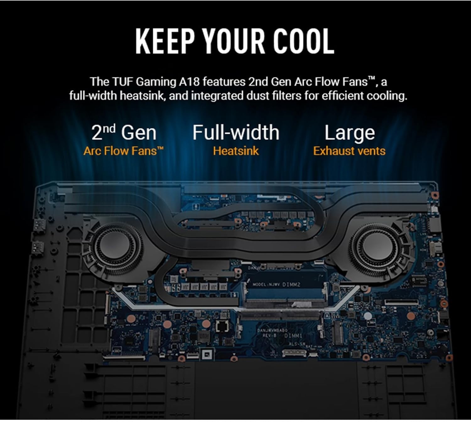 ASUS TUF 18″ WUXGA Gaming Laptop AMD Ryzen 7 260 RTX 5060 64GB DDR5 2TB SSD