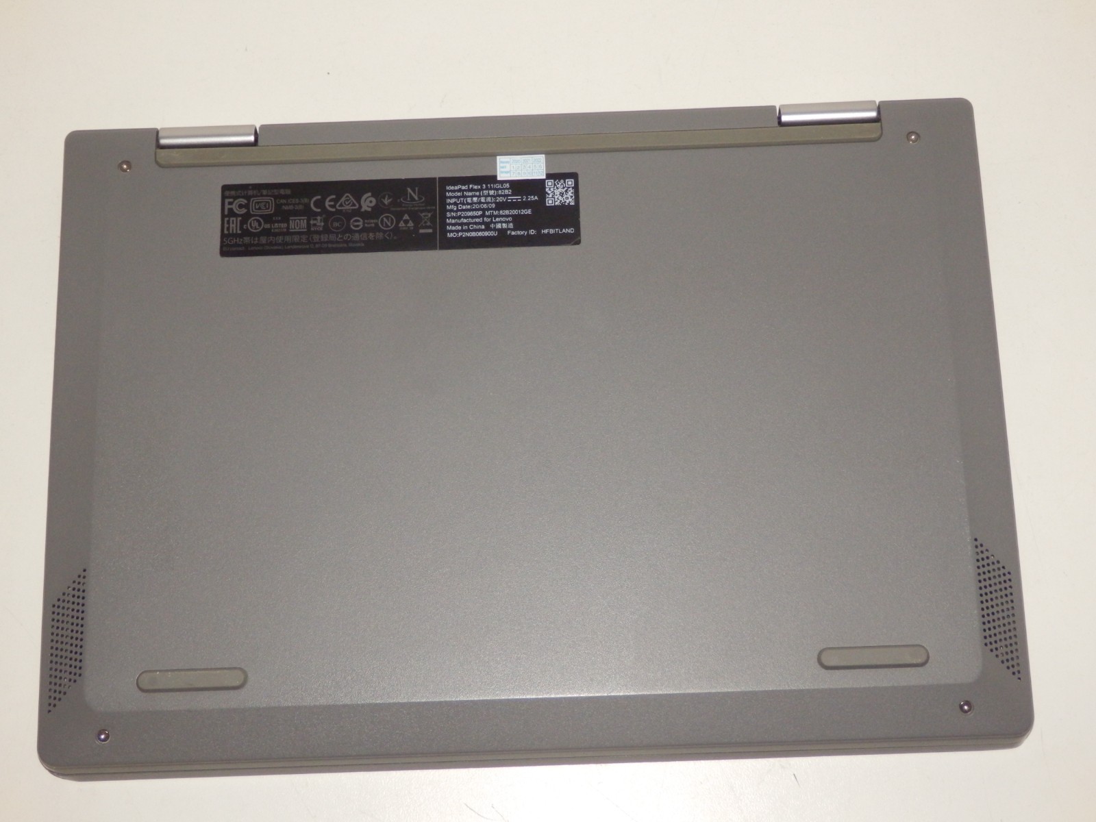 Lenovo IP Flex 3 11IGL05 – Intel Pentium N5030, 4GB Ram, No SSD, 11.6″ inch HD