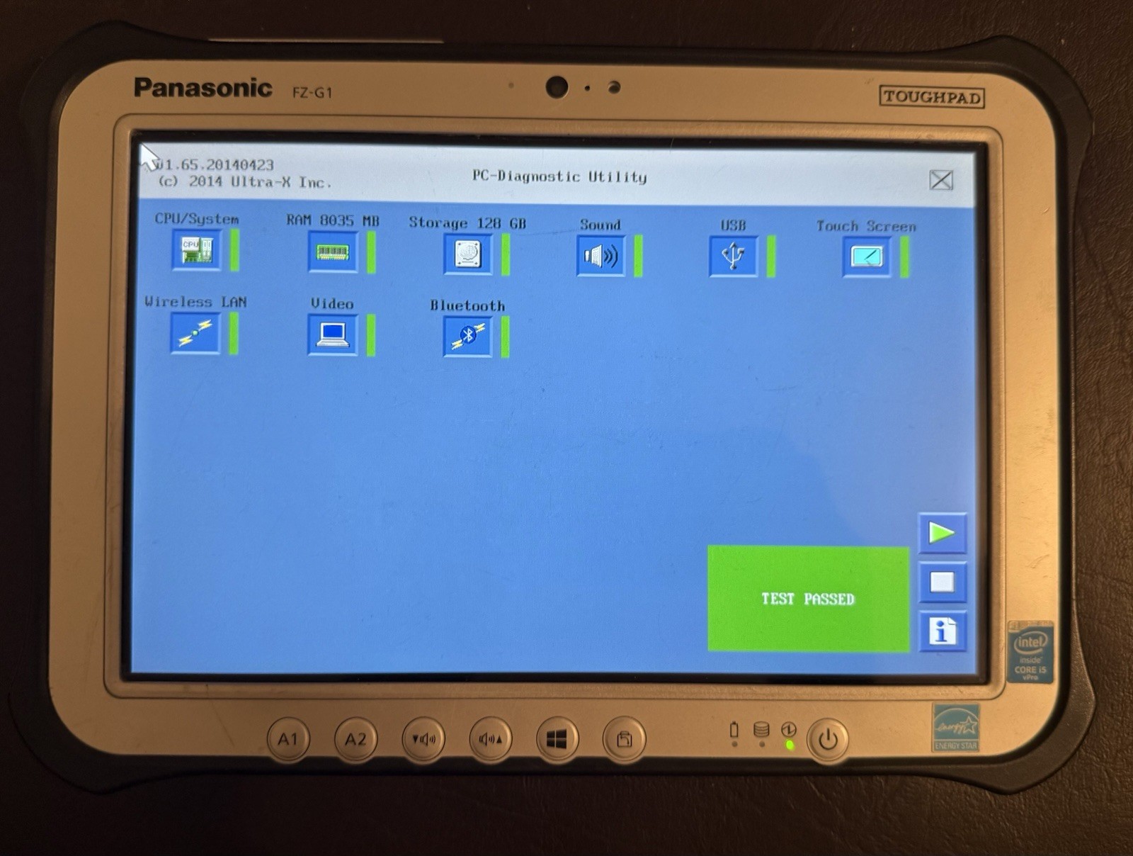 Panasonic Toughpad FZ-G1 10.1″ Core i5 8GB RAM 128gb SSD Windows 11 Pro