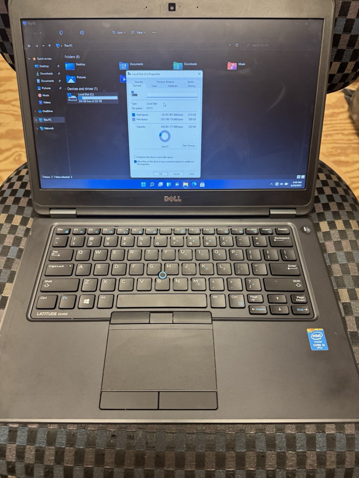 Dell Latitude E5450 14″ i5-5300U 8GB 256GB SSD Win 11 Pro Black