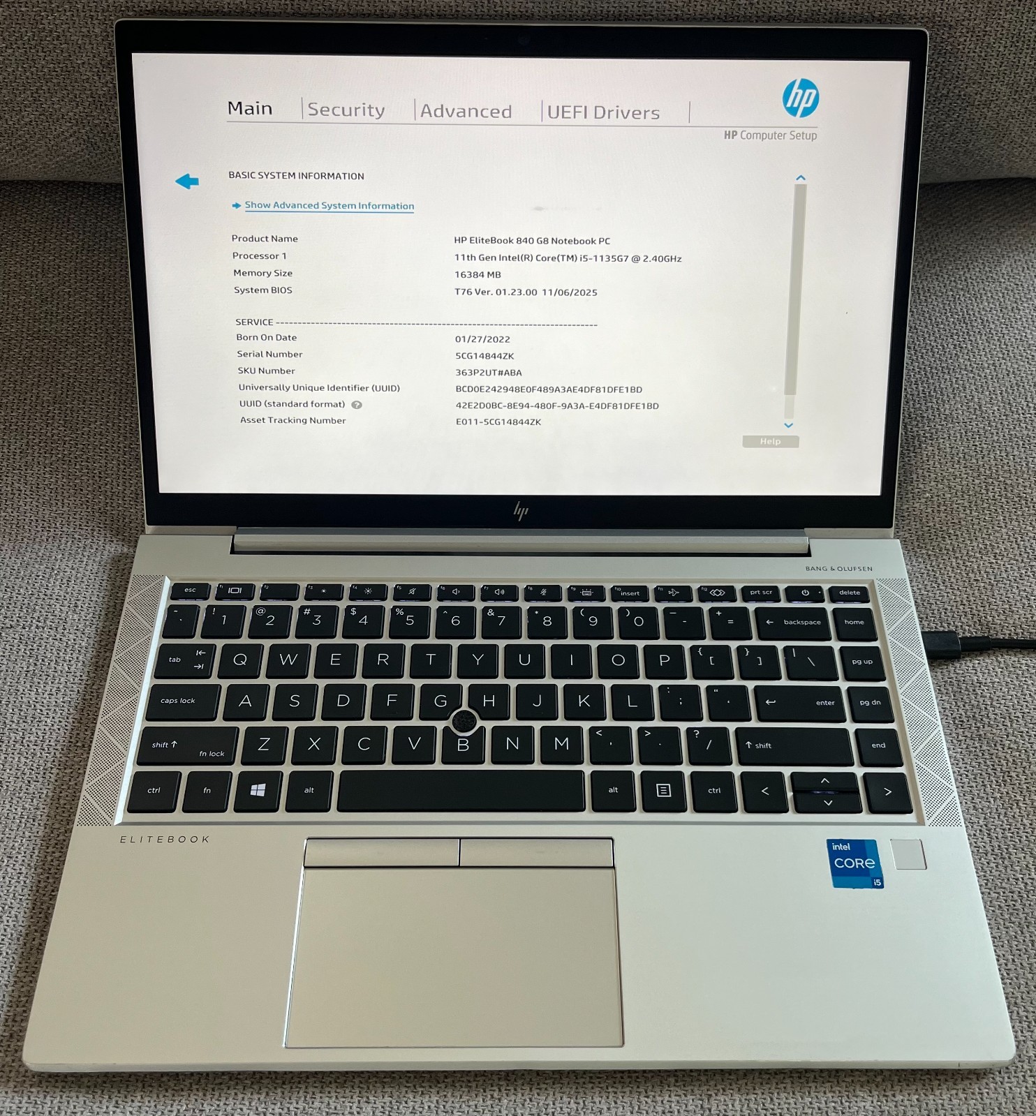 HP EliteBook 840 G8 i5-1135G7 16GB RAM 256GB SSD (Touchscreen) w/ Worn Corners